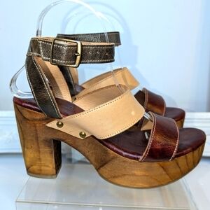Bed Stu “Sophie” Platform Sandals size 8